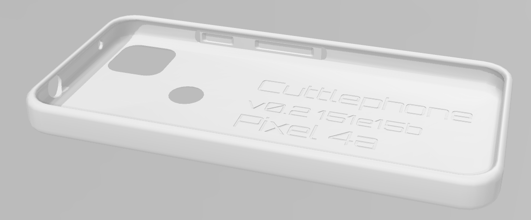 3D model of phone case